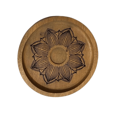 WOOD COASTER ROUND SHAPE (POLISH)